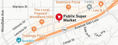 Map of Publix coupons